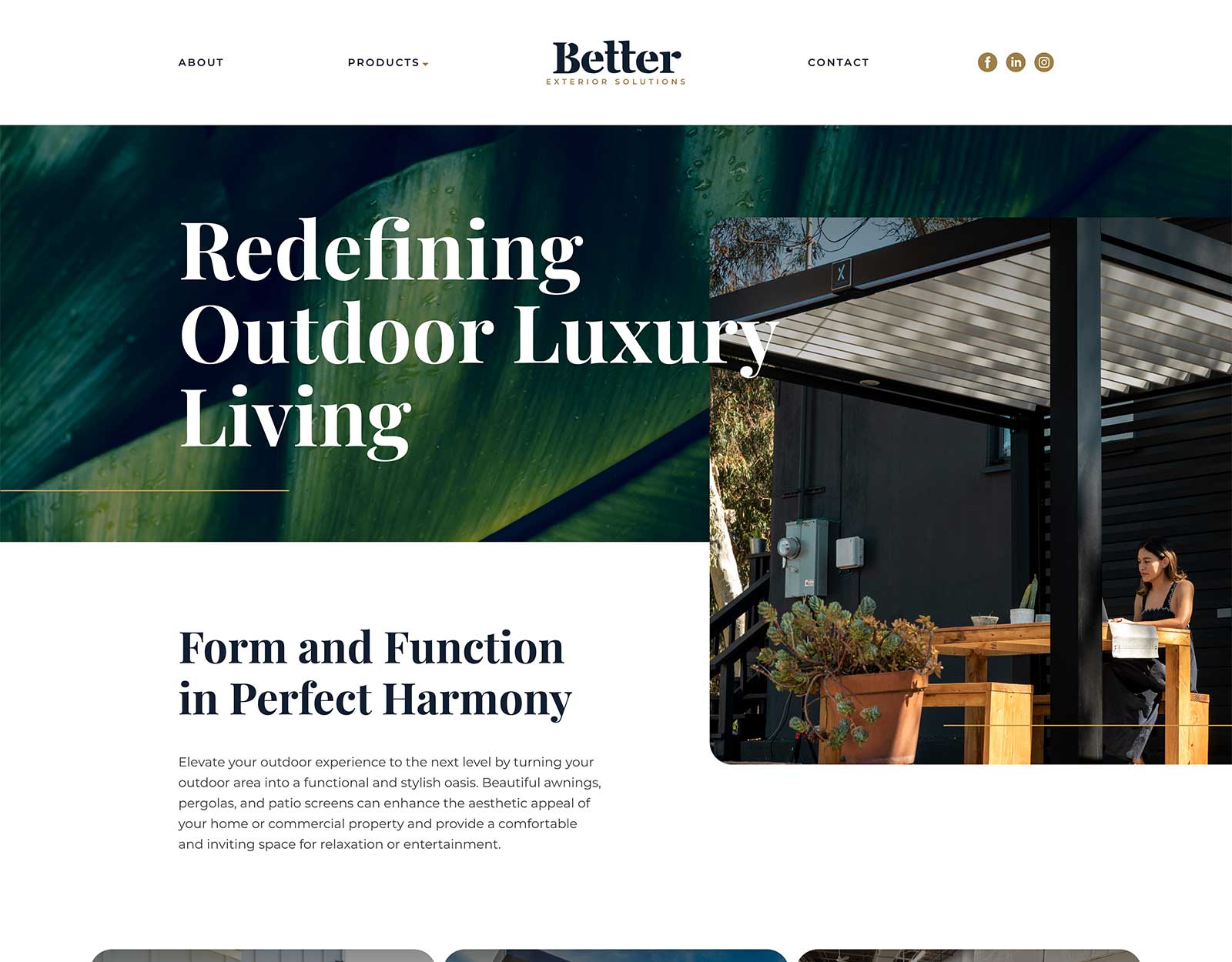 Better Exterior Solutions Website